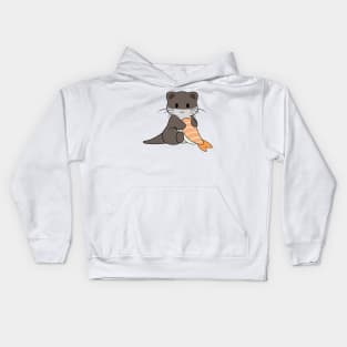 Prawn Sushi Otter 2 Kids Hoodie